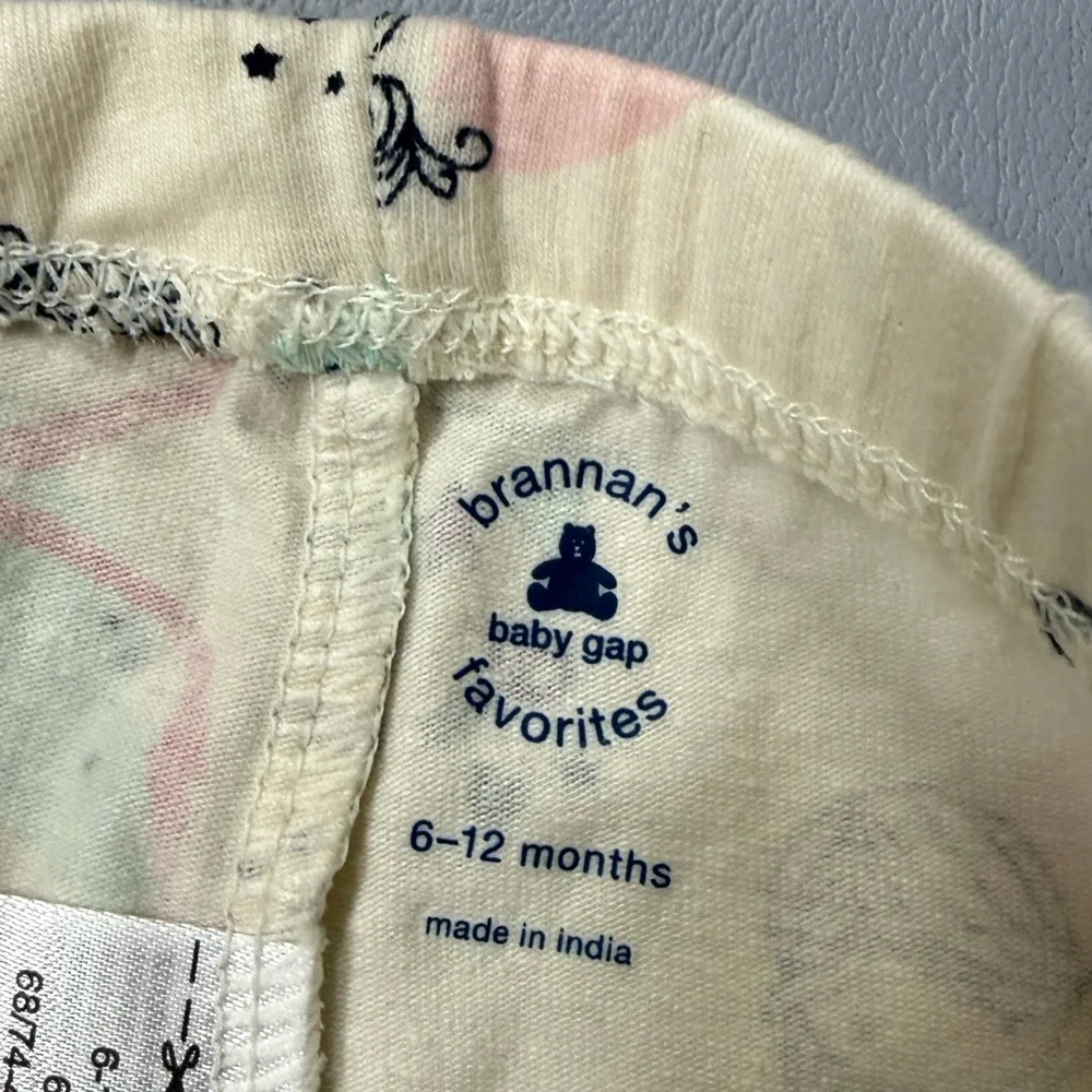 GAP‎ Baby Cream and Blue Leggings